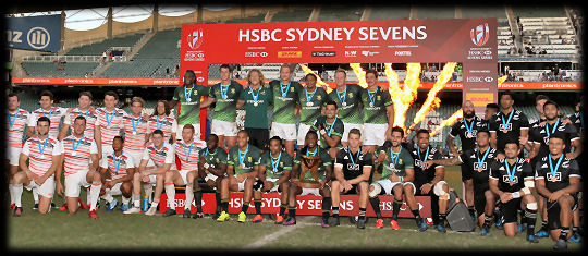 Sydney 7s Gold South Africa Silver England Bronze New Zealand 2017